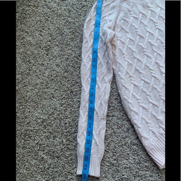 TAHARI Pure Luxe 70% Wool 30% Cashmere Sweeter Pink High Low Long Sleeves Sz M - Picture 9 of 11